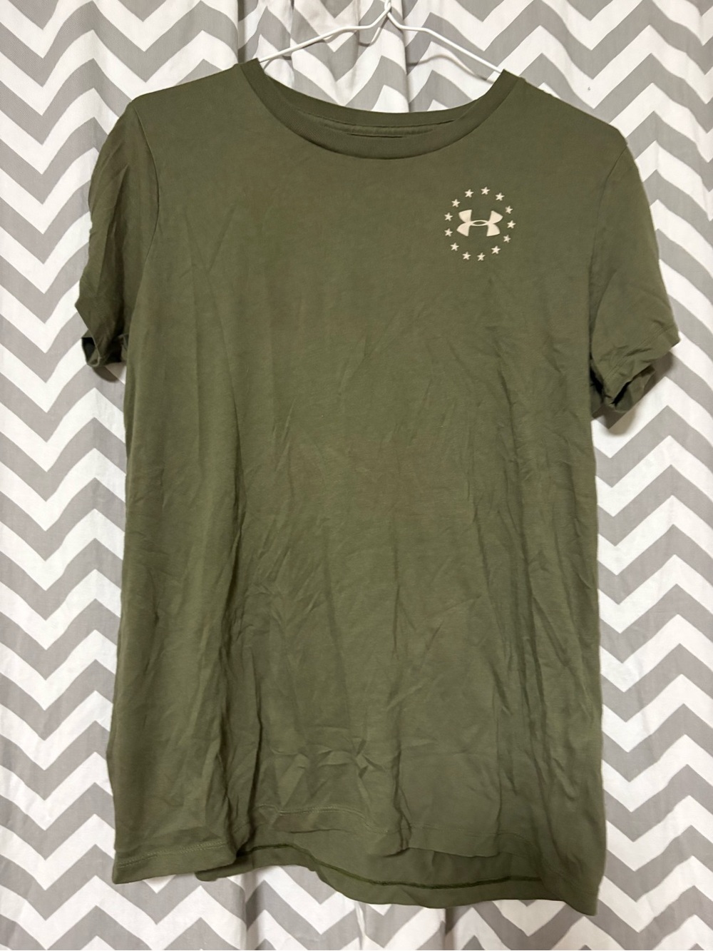 Under Armour Olive Green Men’s Crew Neck Short Sleeve Tee
